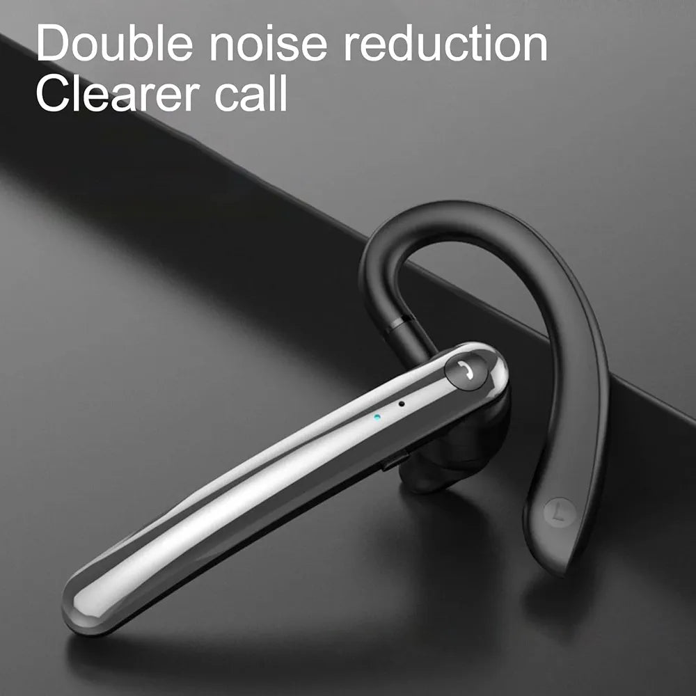 Wireless Earphones Earbuds Bluetooth Headset,F990-compatible Earphone Ear Hook ENC Noise Reduction Dual Microphone Smart Vocal Wireless for Business - Black