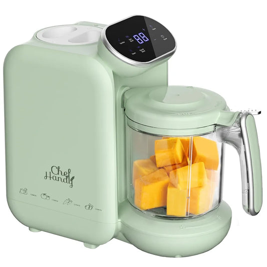chefhandy Baby Food Maker, 5 in 1 Baby Food Processor, Smart Control Multifunctional Steamer Grinder with Steam Pot, Auto Cooking & Grinding, Baby Food Warmer Mills Machine