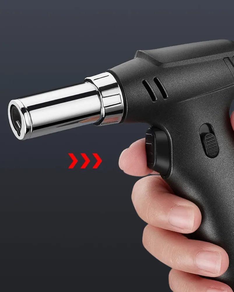 Butane Torch, ibforcty Refillable Culinary Cooking Torch Kitchen Blow Torch Lighter with Safety Lock Adjustable and Lock Flame(Butane Gas not Included)