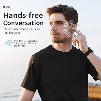 Bluetooth Headset V5.2, Wireless with Microphone, Driving Headset of 24-Hour Standby time Compatible with iSO and Android Phones, YYK-530