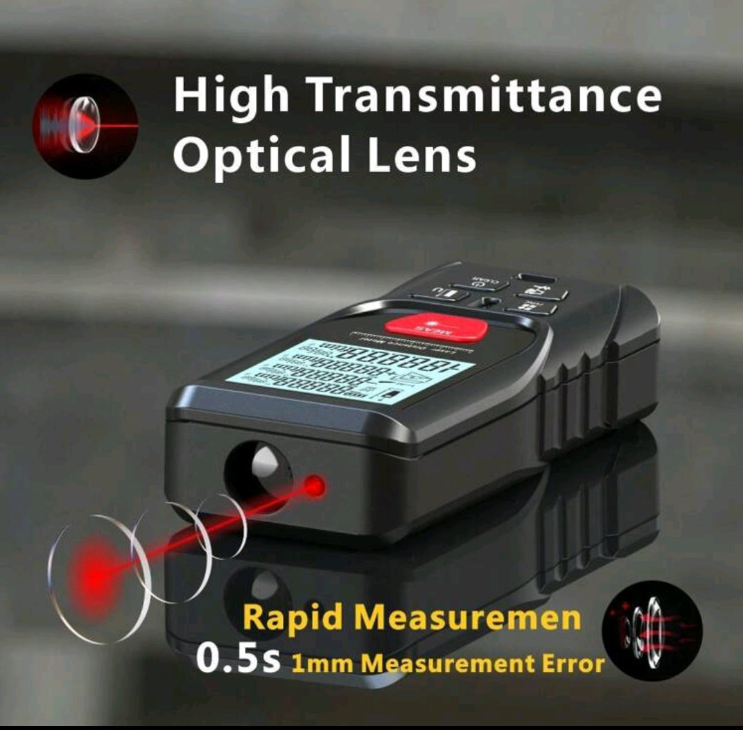 Laser Distance Meter 200M Digital Tape Measure Precision Rangefinder With Distance/area/volume
