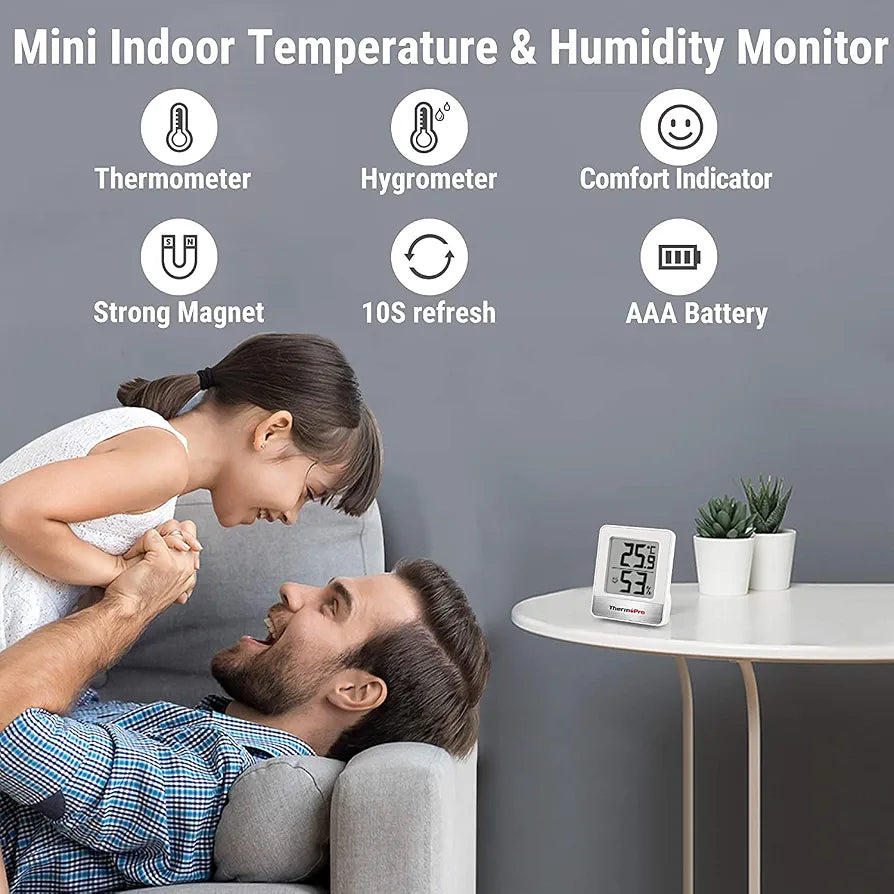 ThermoPro Pack of 3 Digital Room Thermometer Hygrometer Indoor