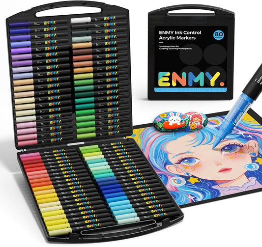 Acrylic 80 Colors Direct Liquid  Paint Marker Pens