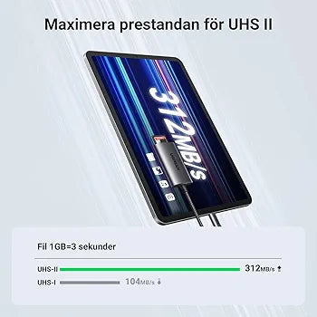 UGREEN USB C Card Reader SD 4.0 Card Reader USB C 2 in 1 Micro SD Adapter OTG Aluminum Compatible with Galaxy S23,iPad Pro,MacBook Pro,Surface pro/Surface Book etc.