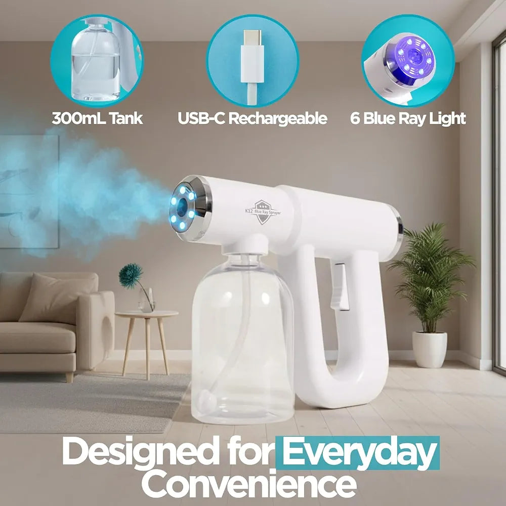 Blue Ray Mist Sprayer Gun ULV Atomizer Sprayer Fine Mist Spray