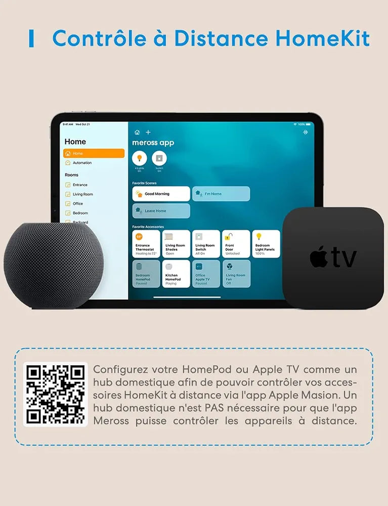 Meross WiFi Smart Socket Works with Alexa, Apple HomeKit and Google Home