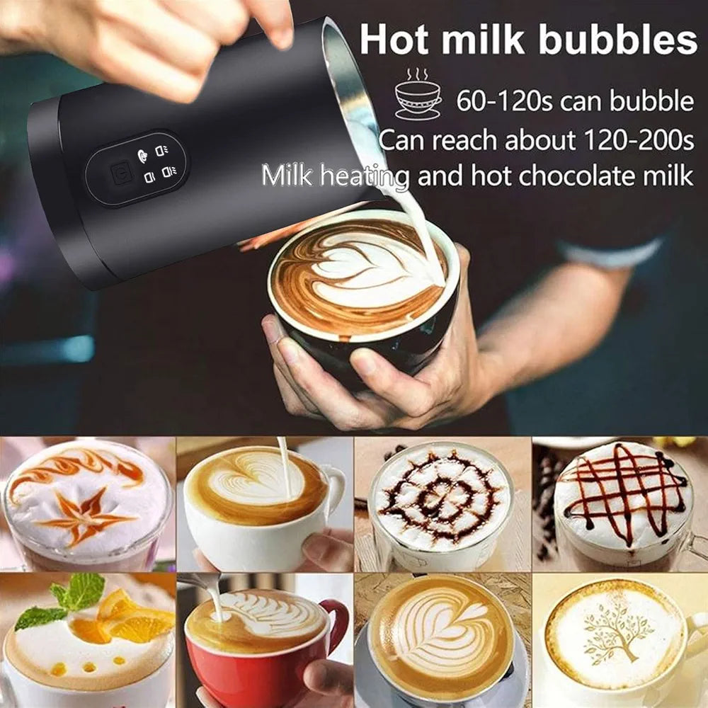 Electric Milk 4in1 Frother300ml Large Capacity Foam Maker Milk Steamer
