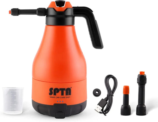 SPTA Cordless Pump Sprayer, Cordless Foam Cannon, 8.4V 1.8L Cordless Foam Sprayer Full Function Wash Foam Gun for Car Washing and Cleaning