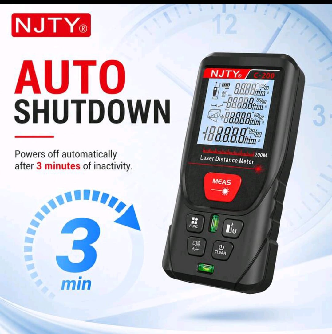 NJTY DIGITAL LASER DISTANCE METER 200 M