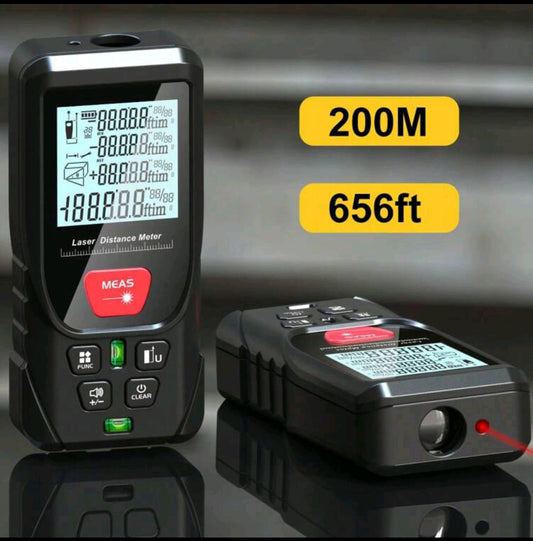 Laser Distance Meter 200M Digital Tape Measure Distance/area/volume