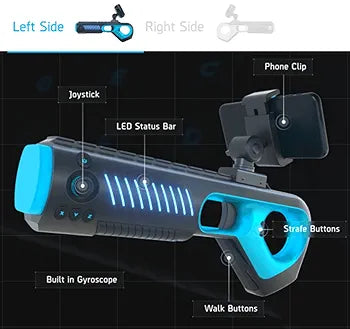 Arkade Motion Blaster Virtual Reality Gaming Gun Controller with Bluetooth Connectivity and Built in Haptics (PC, Android, IOS)