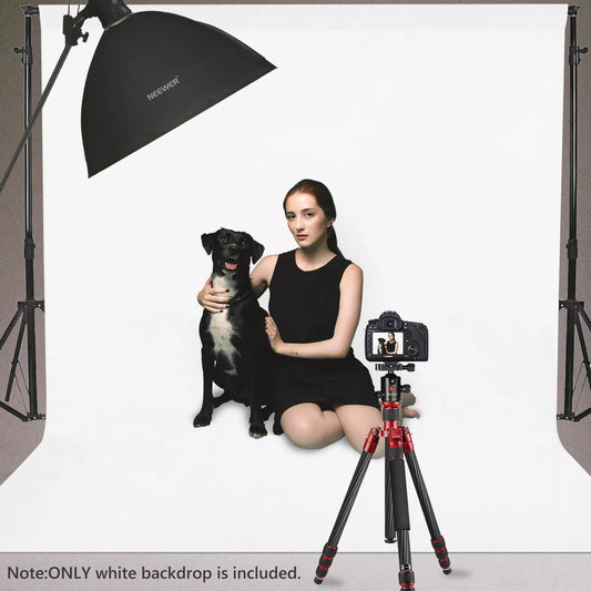 Neewer White 10 x 12FT Photo Studio Fabric Collapsible Backdrop Background