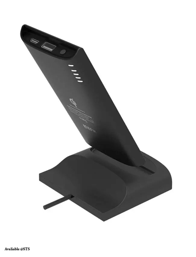 EFM QI Certified Portable Wireless POWERBANK - Black