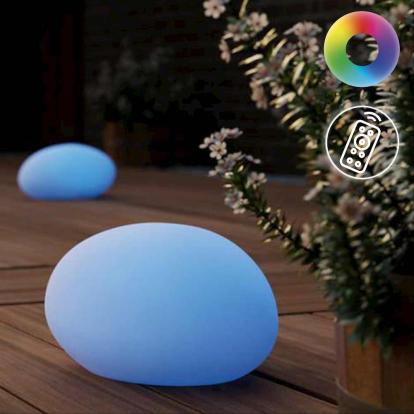 SolarCentre  Shimmer Solar Glow Stone Colour Changing Outdoor Mood Light